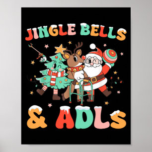 Occupational Therapy Xmas Reindeer Santa Adls New Poster