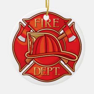 Occupations - Fire Fighter - SRF Ceramic Ornament