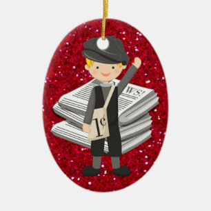 Occupations - Newspaper - SRF Ceramic Ornament