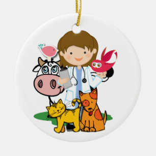 Occupations - Veterinarian - SRF Ceramic Tree Decoration