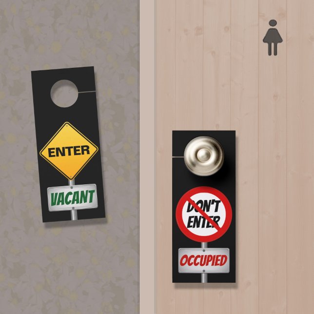 Occupied (Don't Enter) / Vacant (Enter) Door Hanger (Creator Uploaded)