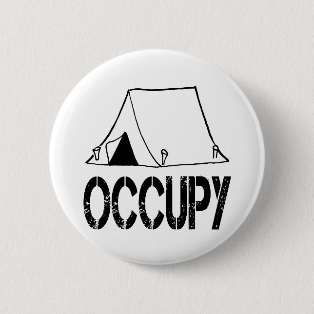 Occupy 6 Cm Round Badge (Front)