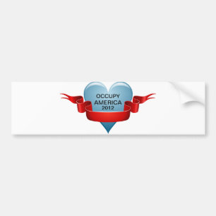 OCCUPY AMERICA 2012 BUMPER STICKER