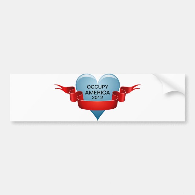 OCCUPY AMERICA 2012 BUMPER STICKER (Front)