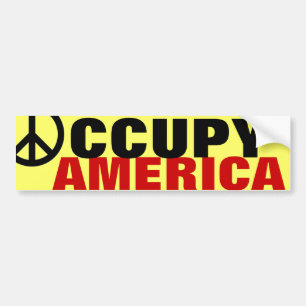 OCCUPY AMERICA BUMPER STICKER