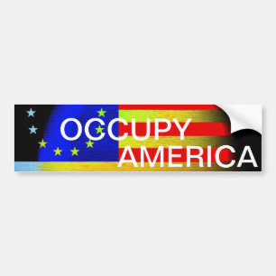 OCCUPY AMERICA BUMPER STICKER