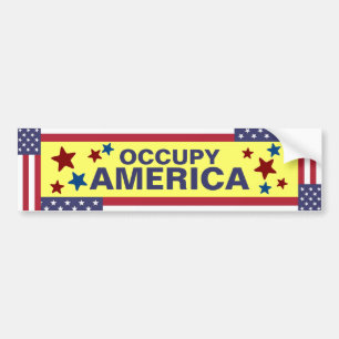 OCCUPY AMERICA BUMPER STICKER