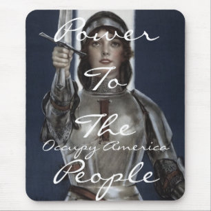 occupy america power to the people mouse pad