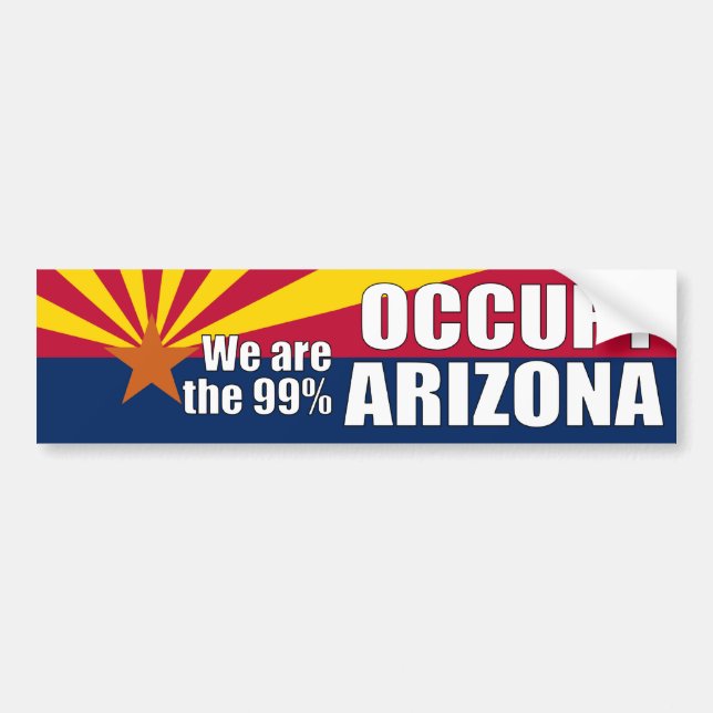 Occupy Arizona Bumper Sticker (Front)