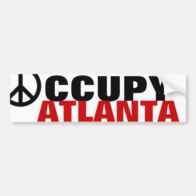 OCCUPY ATLANTA BUMPER STICKER (Front)