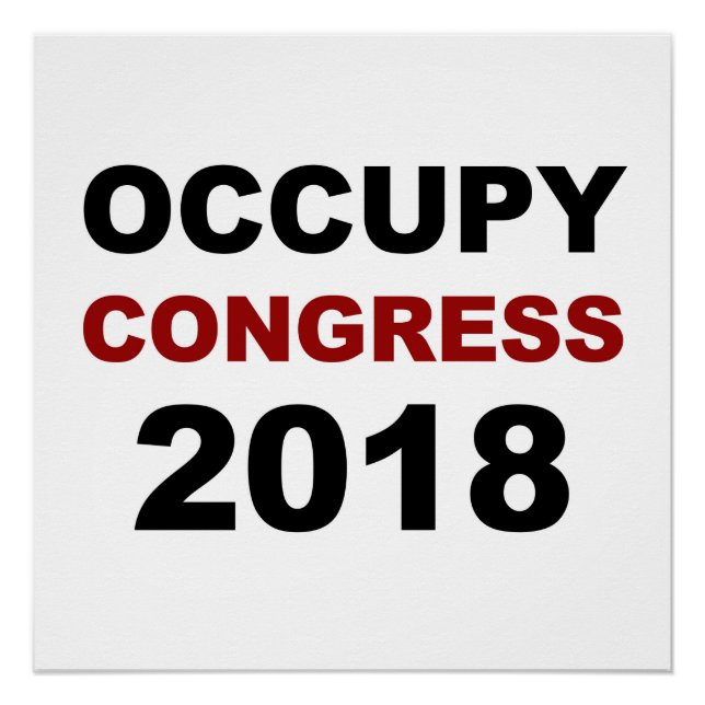 Occupy Congress 2018 Poster (Front)