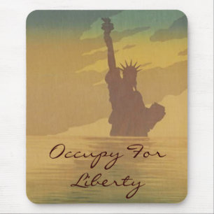 occupy for liberty mouse pad