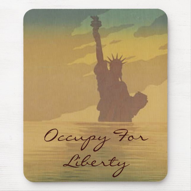 occupy for liberty mouse pad (Front)