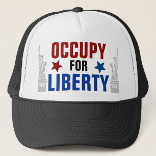 OCCUPY FOR LIBERTY TRUCKER HAT