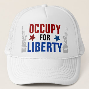 OCCUPY FOR LIBERTY TRUCKER HAT