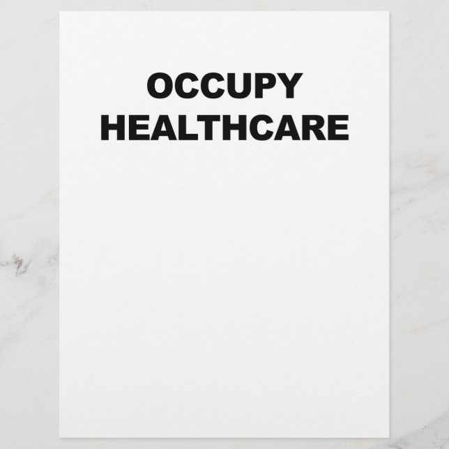 OCCUPY HEALTHCARE (Front)