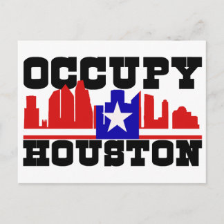 Occupy Houston Postcard