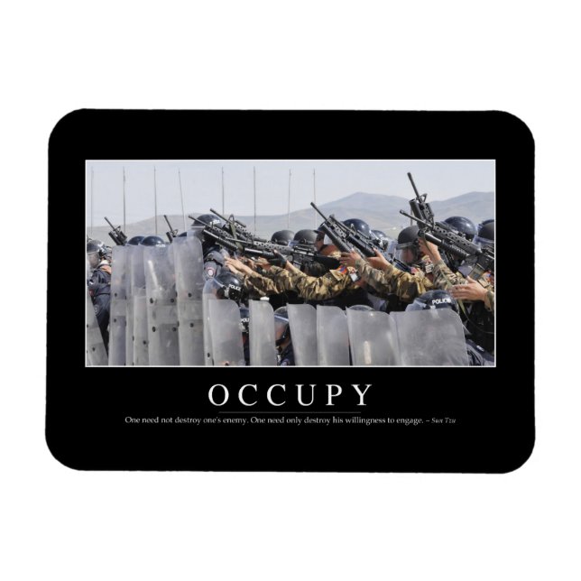 Occupy: Inspirational Quote Magnet (Horizontal)