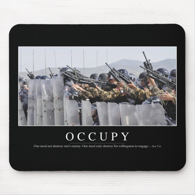 Occupy: Inspirational Quote Mouse Pad (Front)