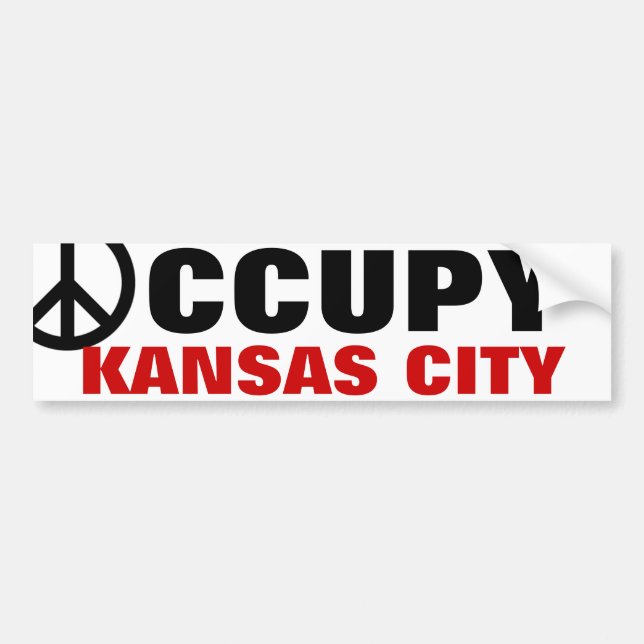OCCUPY KANSAS CITY BUMPER STICKER (Front)