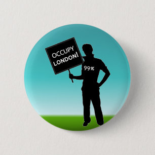 Occupy London Sign 6 Cm Round Badge