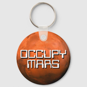 "OCCUPY MARS" KEY RING