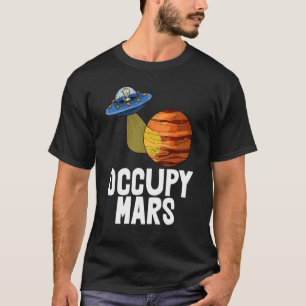 Occupy Mars Youth Space Travel Tees Red Mars Plane