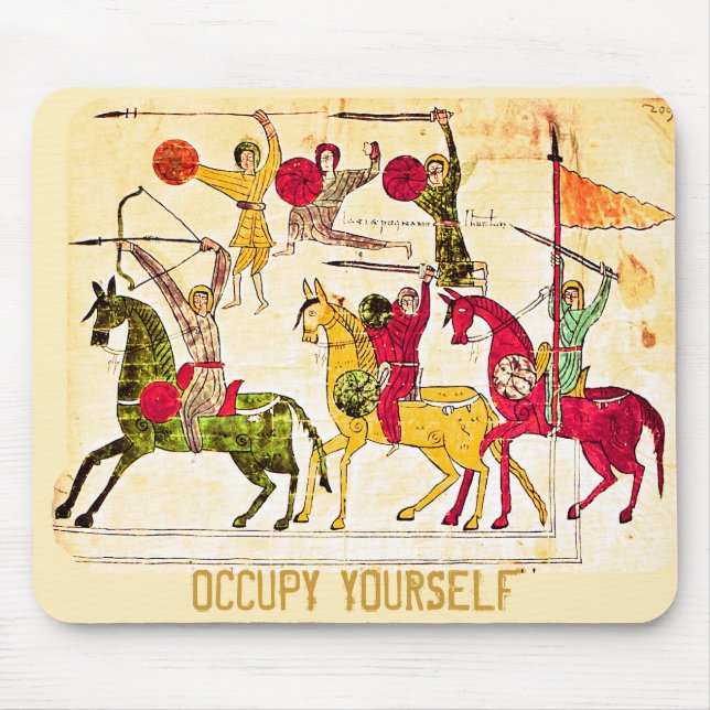 Occupy Mediaeval Art Pad Mouse Pad (Front)