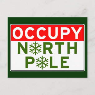 Occupy North Pole Postcard