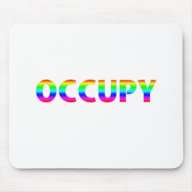 Occupy Rainbow Mouse Pad (Front)