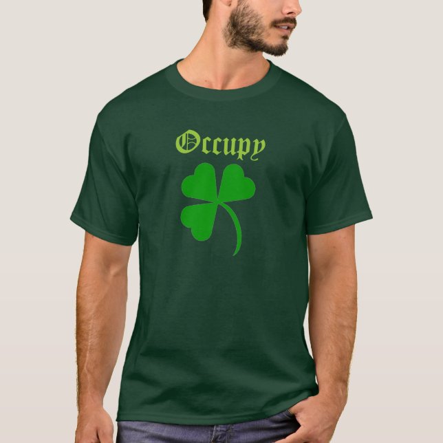 Occupy Shamrocks T-Shirt (Front)