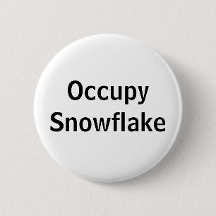 Occupy Snowflake 6 Cm Round Badge