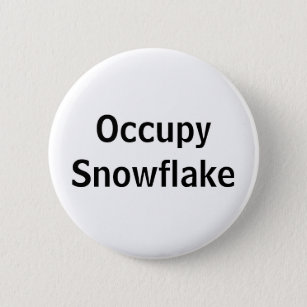 Occupy Snowflake 6 Cm Round Badge