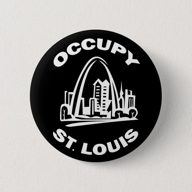 Occupy St. Louis 6 Cm Round Badge (Front)