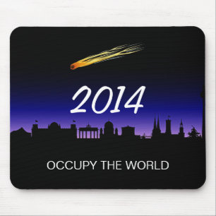 OCCUPY THE WORLD 2014 MOUSE PAD