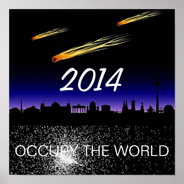 OCCUPY THE WORLD 2014 POSTER (Front)
