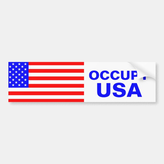 OCCUPY USA BUMPER STICKER (Front)