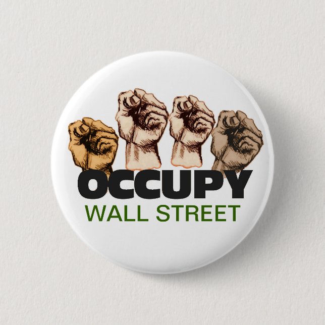 Occupy Wall Street 6 Cm Round Badge (Front)