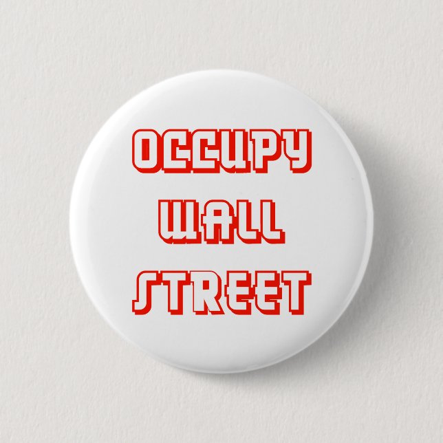 "Occupy Wall Street" Button (Front)