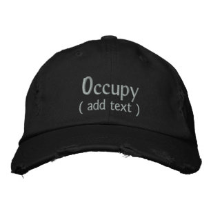 Occupy Wall Street Custom Cap