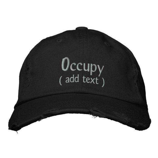 Occupy Wall Street Custom Cap (Front)
