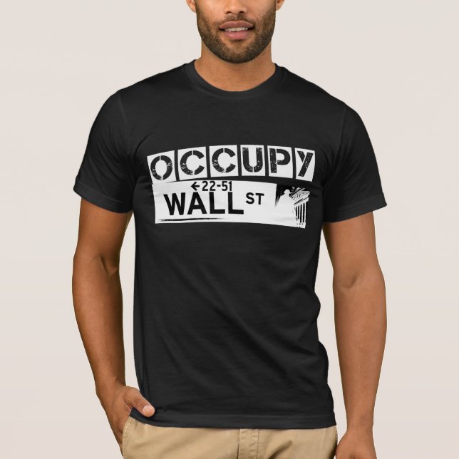 Occupy Wall Street T-Shirt - Black (Front)
