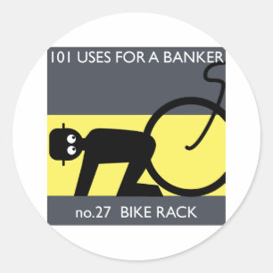 occupy wall street - take your bike! classic round sticker