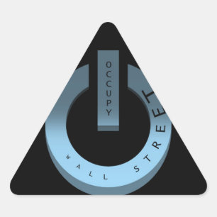 OCCUPY WALL STREET TRIANGLE STICKER