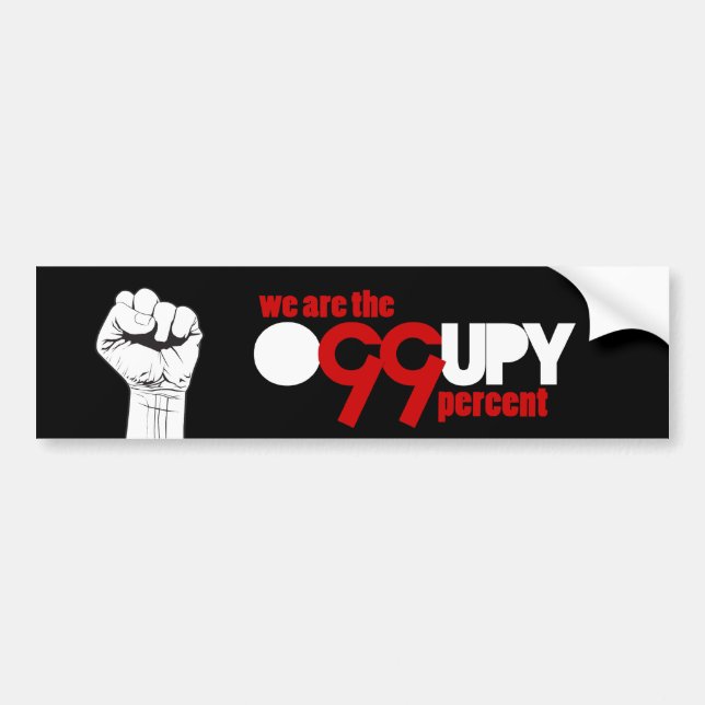 Occupy Wall Street - We are the 99 Percent Bumper Sticker (Front)