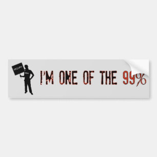 Occupy! We Are The 99% Bumper Sticker