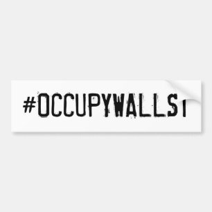 #OCCUPYWALLST BUMPER STICKER