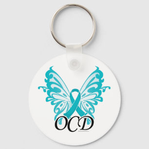 OCD Butterfly Ribbon Key Ring