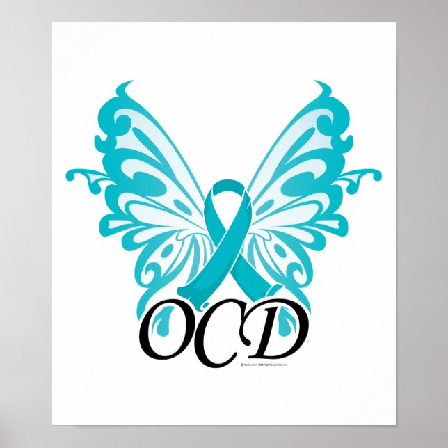 OCD Butterfly Ribbon Poster (Front)