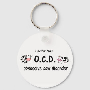 OCD Cow Key Ring